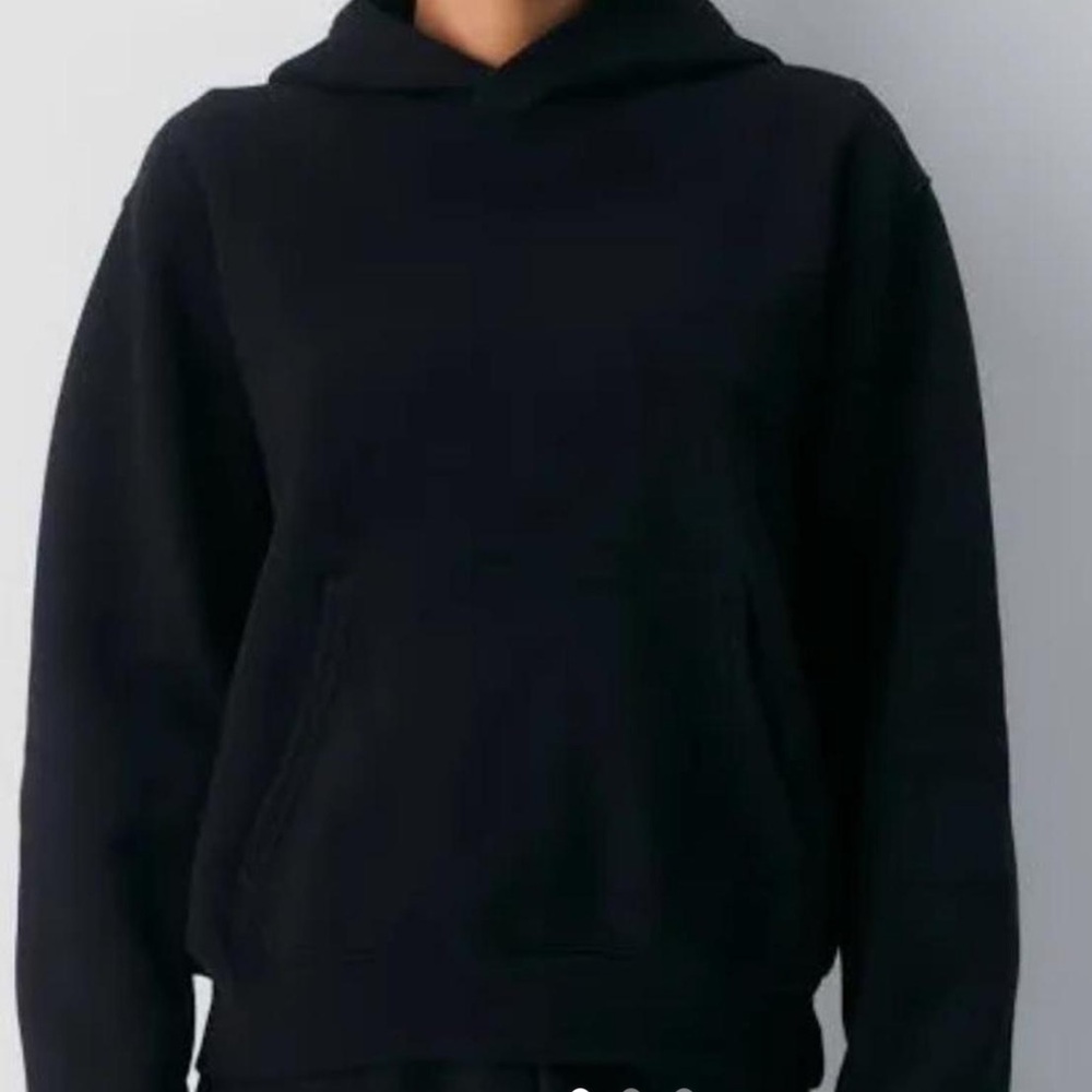 TNA Mega Fit Black Sweatfleece Hoodie
